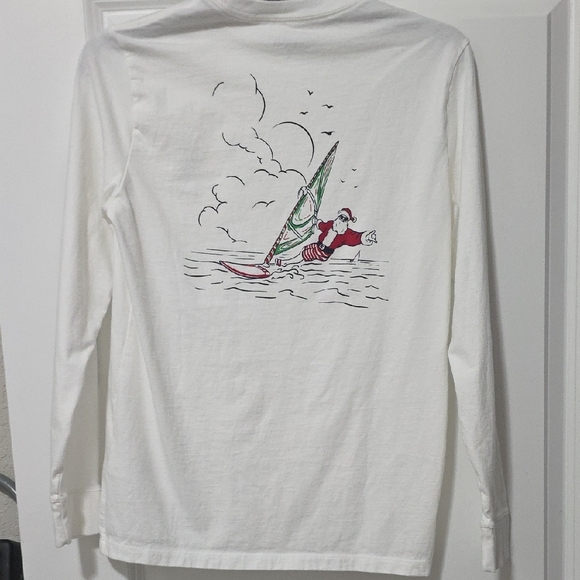 Vineyard Vines North Pole White Long Sleeve Tee - Picture 6 of 7